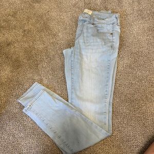 Size 6 long light wash denim jeans